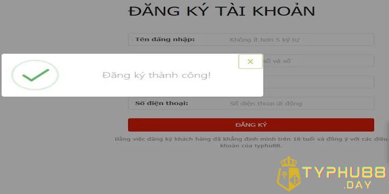 Đăng Ký Typhu88 Chỉ Trong Vài Bước Cực Đơn Giản Và Nhanh Chóng 3 Mỗi người chỉ nên có 1 tài khoản Typhu88