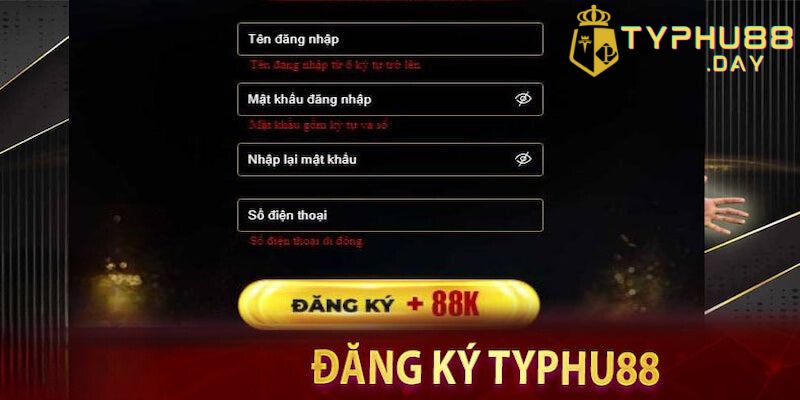 Đăng Ký Typhu88 Chỉ Trong Vài Bước Cực Đơn Giản Và Nhanh Chóng 2 Lưu ý bạn cần biết khi tạo tài khoản Typhu88