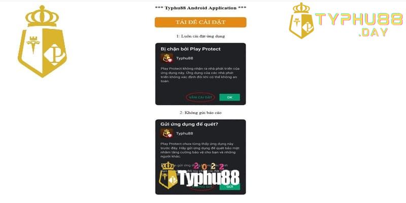 Tải App Typhu88 Chơi Game Tiện Lợi Mọi Lúc Và Mọi Nơi 3 Cài app Typhu88 trên hệ điều hành Android